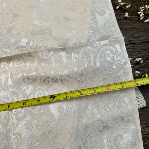 Ralph Lauren Home Set Of 10 Paisley Cream Damask Cotton Blend Napkins NEW - Picture 7 of 8